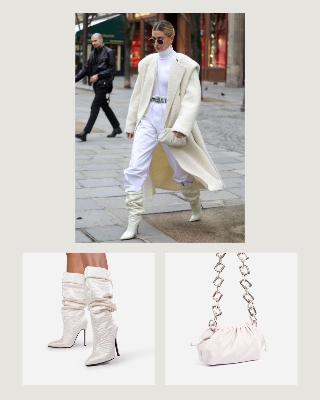 Hailey Bieber White Outfit
