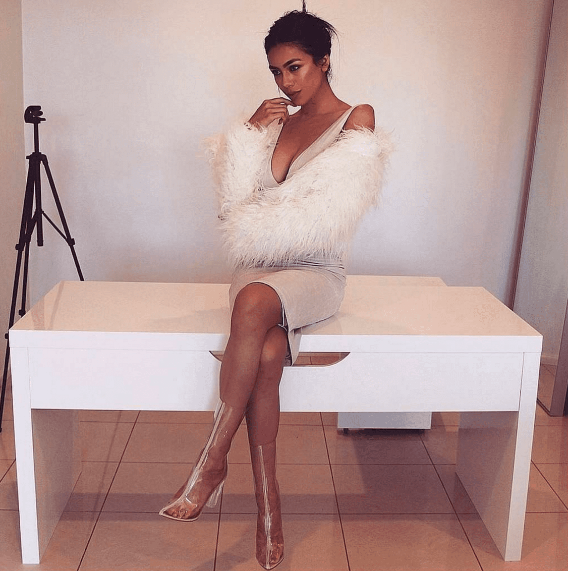 Tasha Perspex Clear Ankle Boot EGO @styledbybreanna