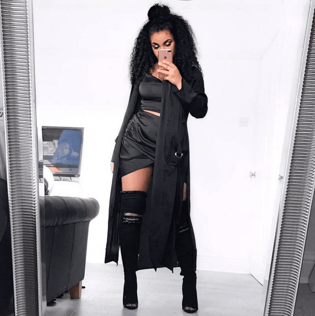 @vanessardnls Jana Black Denim Boot EGO