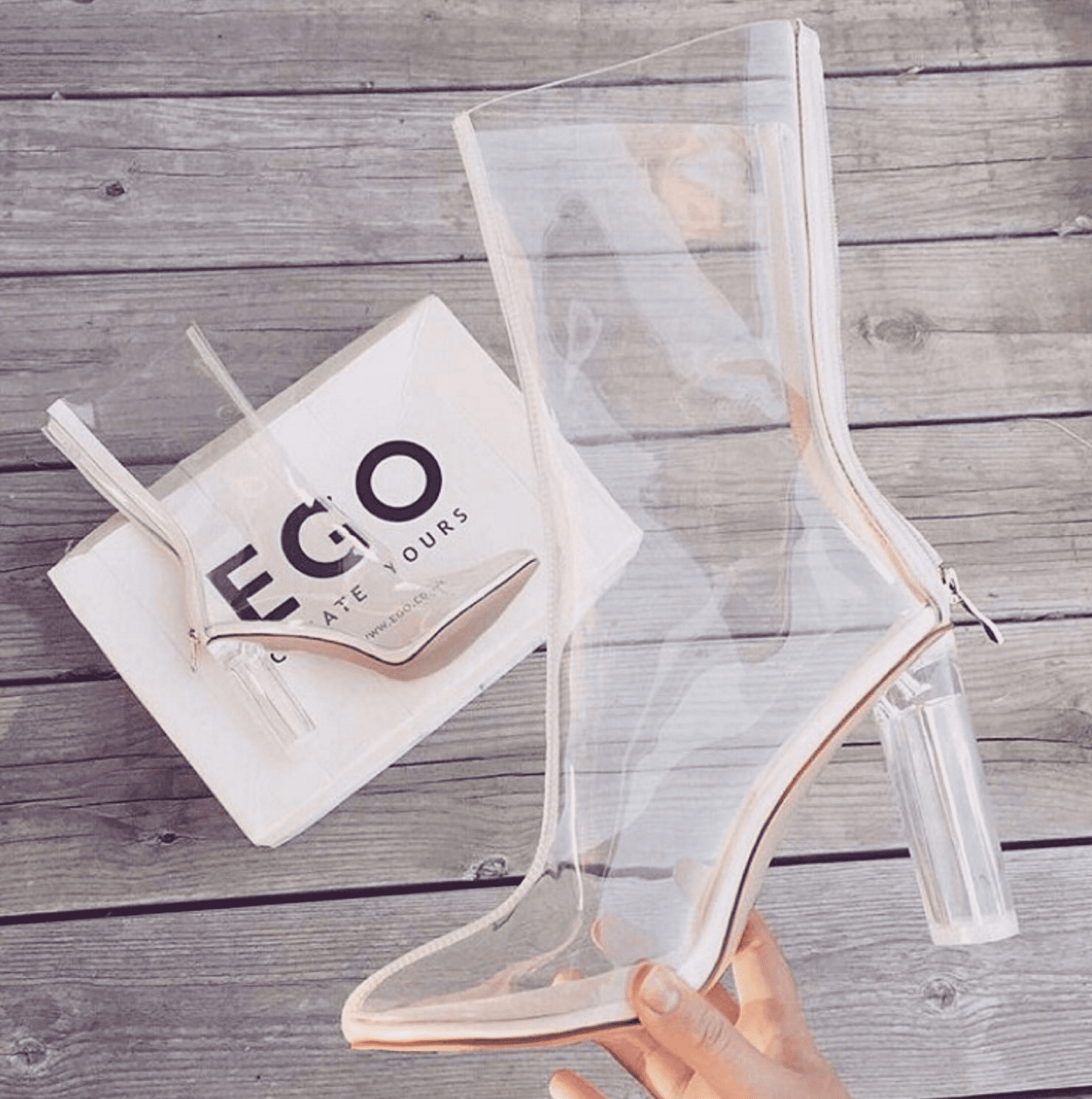 Tasha Perspex Boot
